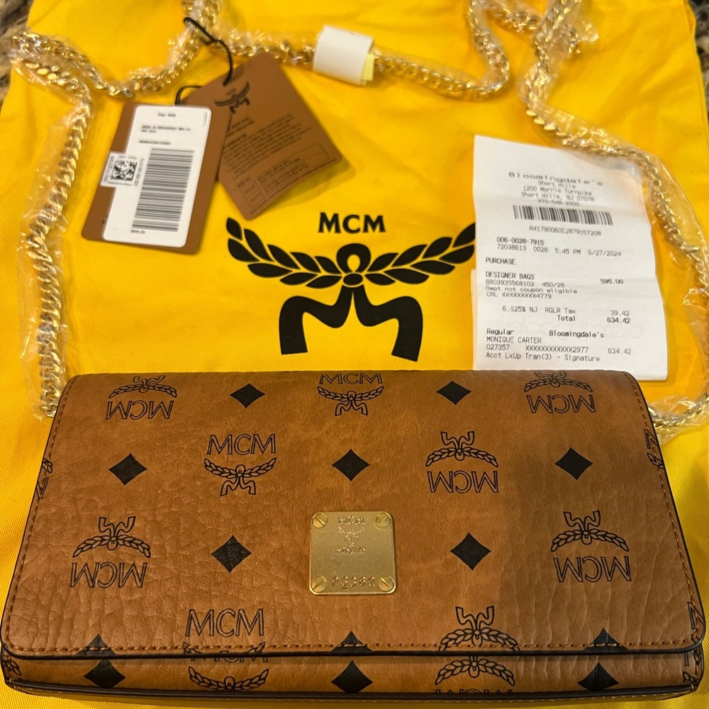 New MCM Crossbody Bag (with receipt)